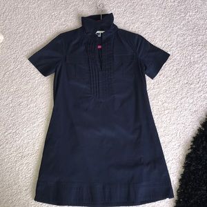 DVF Navy dress with collar
